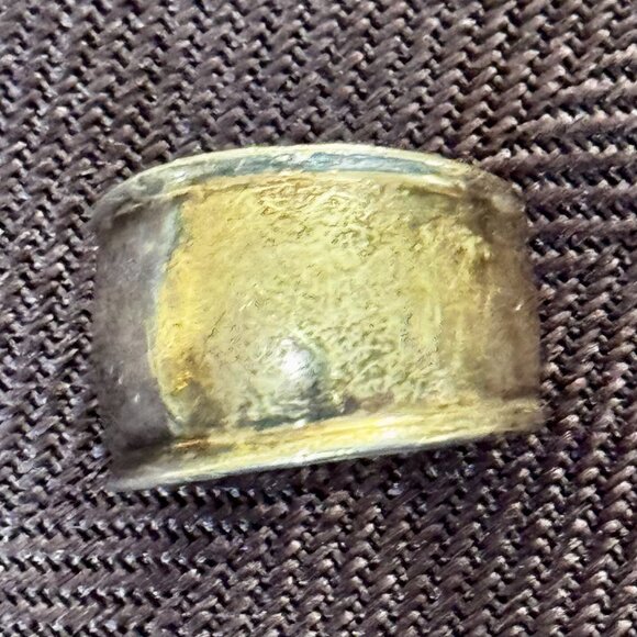 Antique Sterling .925 wide band ring womens size 6 like new - Picture 3 of 4